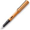 Lamy AL-star 027 - Penna stilografica in alluminio color bronzo con impugnatura trasparente e molla in acciaio, pennino EF