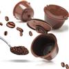 KOKSI Capsule da caffè riutilizzabili per macchina Nescafe Dolce Gusto, 3 pezzi, capsule ricaricabili compatibili con filtro cialde