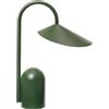 Ferm Living - Lampada senza fili ricaricabile Arum - Verde - Ferro