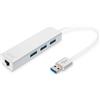 Digitus Digitus USB 3.0, Hub 3 porte & adattatore Gigabit LAN (USB3.0 3-PORT HUB + GIGABIT LAN - 3XUSB A/F 1XUSB A/M 1XRJ45 LAN) DA-70250-1
