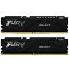 KINGSTON FURY BEAST KIT MEMORIA RAM 2x16GB 32GB TOTALI 5.600 MHz TECMOLOGIA DDR5 TIPOLOGIA DIMM CL36 EXPO BLACK
