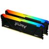 KINGSTON FURY BEAST RGB KIT MEMORIA RAM 2x32GB TOT 64GB 3.200MHz TIPOLOGIA DIMM TECNOLOGIA DDR4 CAS 16 BLACK