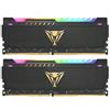PATRIOT VIPER STEEL RGB BLACK KIT MEMOROIA RAM 16GB TOTALI 2x8GB 3.200Mhz TIPOLOGIA DDR4 TECNOLOGIA DIMM BLACK