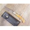 COLTELLO SARDO COLTELLO 23 CM SARDEGNA SARDO ARBURESA DAMASCO MANICO corno DI muflone grezzo