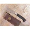 COLTELLO SARDO COLTELLO 18 CM SARDEGNA SARDO ARBURESA DAMASCO MANICO corno DI muflone grezzo