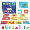 ANTROBIN Gioco di Tetris per bambini giochi di concentrazione giochi educativi da 4 anni gioco interattivo Tetris duello promuove il pensiero logico e il lavoro di squadra divertimento e apprendimento