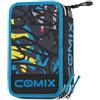 Astuccio 3 Zip COMIX WBS Nero/Blu