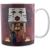 Paladone, Tazza di Minecraft che si modifica con il calore con Nether e Steve, con licenza ufficiale, tazza da caffè in ceramica, si trasforma con bevande calde, prodotto della cultura pop, 300 ml