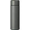 Kyocera Borraccia termica SLIM Kyocera con rivestimento interno in ceramica, calda per 12 ore, fredda per 24 ore, senza BPA, facile da pulire, a prova di perdite, 180 ml, dark-grey, MB-06S-GY SLIM
