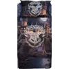 hermet Harry Potter; Set Lenzuola Letto Singolo In Cotone, Lenzuolo Sopra + Lenzuolo Con Angoli + Federa, 100% Cotone, Prodotto Ufficiale