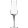 DRW Vaso da pavimento con piede in vetro trasparente 20 x 20 x 80 cm