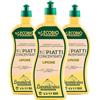 Lavanderina, Detergente Piatti a Mano Limone 650 ml x 3 Pack, Detersivo per Piatti, Sapone Piatti Sgrassatore Potente e Ecologico per Piatti e Stoviglie