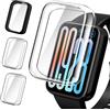 iVoler 3 Pezzi Clear Cover con Pellicola Protettiva per Xiaomi Smart Band 9 Pro/Xiaomi Mi Band 9 Pro, Copertura Completa Custodia Anti-Graffio Ultra Sottile Morbida TPU Case, 2 Trasparente + 1 Nero