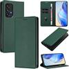 DENDICO Cover per Samsung Galaxy A53 5G, Custodia in PU Pelle Portafoglio con Blocco RFID, Chiusura Magnetica Cover per Samsung A53 5G, Verde Scuro