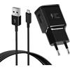 Sanronang Caricabatterie USB Ricarica Rapida e 1,5 m Cavo Micro USB Compatibile con Samsung Galaxy S7 S6 S5 S4 S3 A3 J7 J5 J3 Note 5 Note 4, LG, HTC, Huawei, Xiaomi, Nexus, PS4, Android Caricatore Veloce