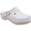 SCHOLL SHOES CLOG SUPERCOMFORT BACK/STRAP UNISEX BIANCO 36