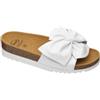 SCHOLL SHOES SCARPA BOWY 2,0 LEATHER WOMAN BIANCO 41