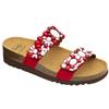 DR.SCHOLL'S Div.Footwear ALICIA 2 STRAPS MICROFIBRE+BEADS W ROSSO/BIANCO 36