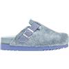 SCHOLL SHOES POPPY MICROFIBRE CIABATTA WOMAN LIGHT BLUE 36