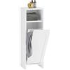 SoBuy Mobile portabiancheria da Bagno Mobiletto bagno Bianco 30x30x97cm BZR161-W