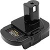 Sarini Adattatore Batteria per Roybi 18V con Porta USB Compatibile con Batteria agli ioni di Litio Dewalt 18V 20V Milwaukee 18V