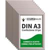 DISPLAY SALES Cornici a Scatto A3 Argento | Set da 10 | Profilo 25 mm | Cornici Clip per Poster e Certificati | Ideale per Uffici, Ristoranti, Hotel ed Eventi