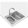 Teka Évier simple Teka 115070001 50 x 65 x 16 cm