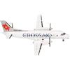 herpa Modellino aereo Crossair Saab 340 (ultima livrea), miniatura scala 1:200, pezzo da collezione, modello senza supporto, metallo