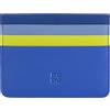 DuDu Porta carte di credito colorato in pelle Nappa 6 tasche DUDU Fiordaliso