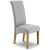 Julian Bowen, Set di 2 sedie da pranzo Rio, grigio ardesia