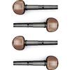 Wittner 270131S04-P, set di 4 chiodini per accordatura fine del violino, per violino 1-2-1-4, Ø 7,2-1:30, colore palissandro, confezione da 4, Made in Germany