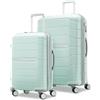 Samsonite Unisex-Adult Freeform Hardside espandibile con doppie ruote girevoli, Verde menta, 2-Piece Set (21/28), Freeform Hardside espandibile con doppie ruote girevoli