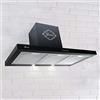 Gurari GCH F 461 BL 7, cappa aspirante a parete 70 cm -1000 m³/cappa da parete Lusso produttore Gurari - 3 velocità - LED - cappa - Nero