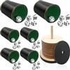 TOPJOWGA Set di Bicchieri per Dadi in Pelle, Set di 6 Bicchieri da Cubo in Pelle, 30 Cubi, Posate Shock e Cubetti, Gioco di Dadi per Giochi di Intrattenimento