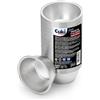 Cuki Professional vaschette alluminio tonde ultra-forza, muffin, cupcake, cream caramel, ø9cmxh3,5, 1 confezione da 100 pezzi, monouso per forno, microonde, cottura, conservazione