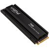 Crucial T500 SSD 4TB PCIe Gen4 NVMe M.2 PS5 SSD Interno Gaming con Dissipatore, Fino a 7000 MB/s, Compatibile PlayStation 5, TLC NAND, PC Desktop - CT4000T500SSD5
