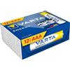 VARTA Pile AAA, confezione da 12, Energy, Alcaline, 1,5V, per semplici bisogni di base, imballaggio riciclato al 90%, Made in Germany