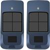 Wvoillty 2pezzi Telecomando per cancello Compatibile con BFT Mitto Cool C4, 4 canali, 433 Mhz, Rolling Code, modello D112318.