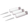 DIAMANT Polymer 3 cartucce vuote ricaricabili con punta, ideali per stucco, stucco e adesivi (150 ml)