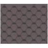 TIMBELA Set di tegole bituminose Hexagonal Rock H367BROWN, Copertura bituminosa di Colore Marrone M367 per casetta da Giardino
