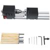 PAKLIF Lucidatrice per tampone per auto 200W Mini tornio di legno macchina lucidatrice Fai da te Attrezzo rotativo Trapano legno Buddha Pearl Tornio Grinding lucidatura Perle Legno per la lucidatura e la cer