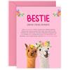 Central 23 Geburtstagskarte Für Die Beste Freundin - Lama - Dankeschön Karte - Hübsche Freundschaft Karte - Geburtstagsgeschenk Für Freundin Kollegen - Kommt Mit Aufklebern - Von