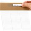 Lusofie 100 Pezzi Porta Etichette Trasparenti Schede per Organizer Portaoggetti Porta Prezzi Autoadesive Porta Carte in Plastica Tasche Adesive Trasparenti per Cartelle dell'Armadio Contenitori Portaoggetti