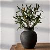 SIDUCAL Vaso per fiori decorativo in ceramica rustico, vaso boho per decorazione domestica, vaso in terracotta per tavolo, soggiorno, bagno, scaffale, decorazione camino, bronzo