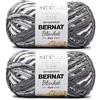 Bernat Blanket Tie Dye-Ish Moonlight - 2 confezioni da 300 g, poliestere, #6 super voluminoso, 200 m, per lavori a maglia, uncinetto, artigianato e amigurumi, filato di ciniglia grosso