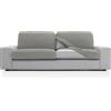 FAVERTI® Copridivano super elastico con misure tra 50-85 cm per 45-70 cm e 10-20 cm di altezza | Modello NOVELE | Fodera per seduta o schienale di poltrona o divano grigio chiaro