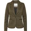 ICHI Ihkate Jacquard Bl4 Blazer Casual da Lavoro, Nero, M Donna