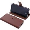 foto-kontor Custodia compatibile con Brondi Amico Vero 4G Book Style Case Cover Smartphone protettiva Portafoglio per cellulare Cover a libro Supporto per telefono marrone