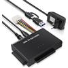 Binghe USB3.1 a SATA IDE Adattatore Binghe Adattatore Sata USB 3.1 per HDD SATA da 2,5'' e 3,5'' e HDD IDE to USB con Alimentazione 12V 2A Cavo, 4Pin Cavo di alimentazione Compatibile con Windows/Linux/MacOS