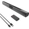 INFIBLA Altoparlanti Soundbar TV Bluetooth 5.0, HD Audio Stereo Surround Sound Home Cinema Con Telecomando, Supporto RCA AUX TF-Card